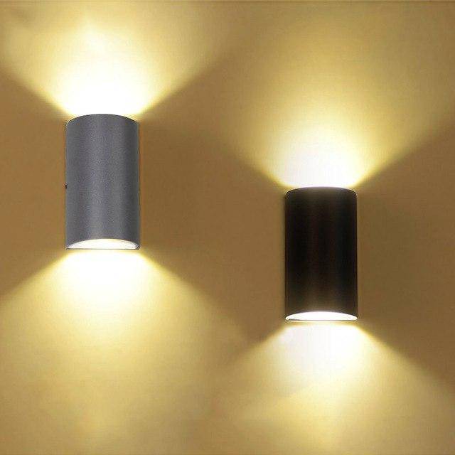 Applique extérieur LED design arrondi en aluminium noir - vue 3 sur 4