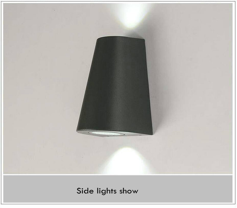 Applique extérieur en aluminium triangulaire Sconce