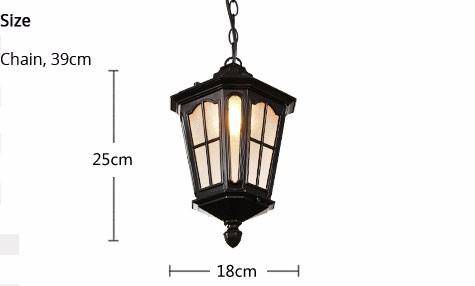 Lanterne extérieur en aluminium vintage - vue 5 sur 4