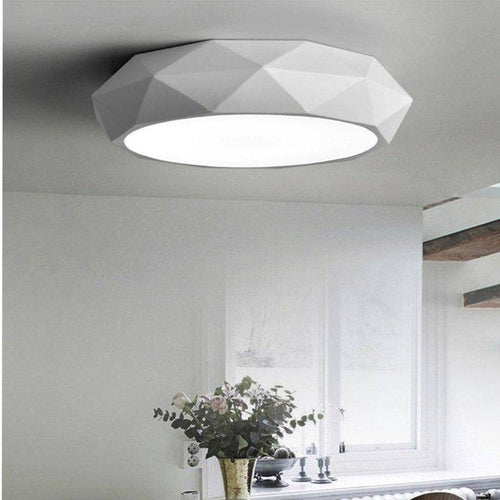 Plafonnier design LED géométrique diamant