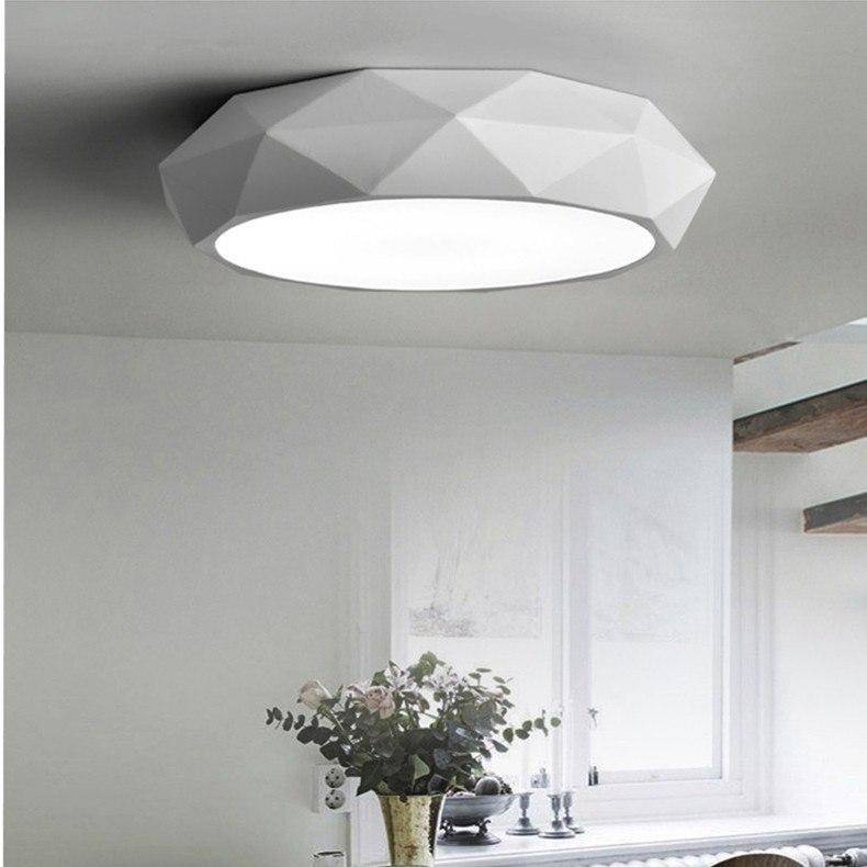 Plafonnier design LED géométrique diamant - vue 3 sur 6