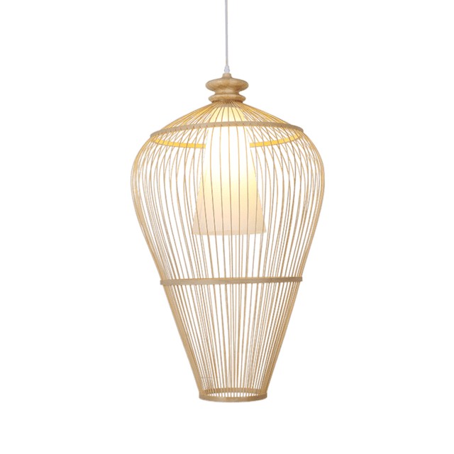 Suspension cage en bambou Simple