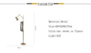 Lampadaire design moderne avec support cadre