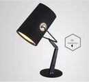 Lampe de bureau design ajustable et abat-jour en tissu Italy