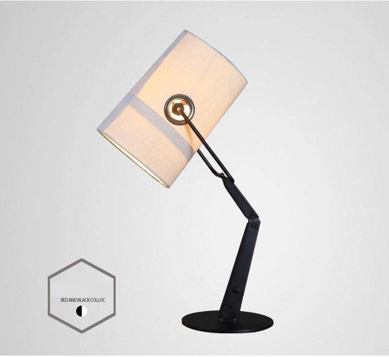 Lampe de bureau design ajustable et abat-jour en tissu Italy - vue 6 sur 5