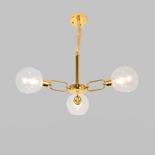Lustre design à LED avec boules en verre Modern