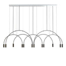 Lustre design branches fines en forme de U
