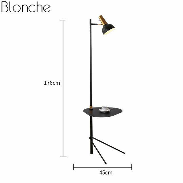 Lampadaire LED avec table ajustable Creative - vue 7 sur 10