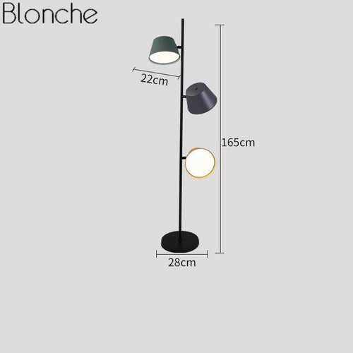 Lampadaire design moderne coloré à LED