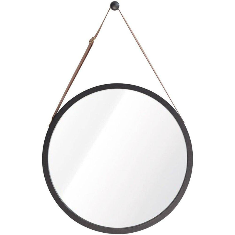 Miroir mural rond suspendu avec cadre Hotel