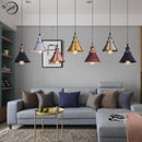 Suspension design à LED avec abat-jour en métal coloré Loft Industriel