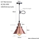Suspension design à LED avec abat-jour en métal coloré Loft Industriel