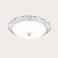 Plafonnier LED en acrylique rond avec dorures