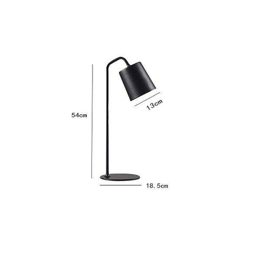 Lampe de bureau moderne à LED avec abat-jour en métal coloré Study