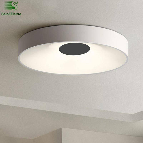 Plafonnier design LED rond et creux Concave