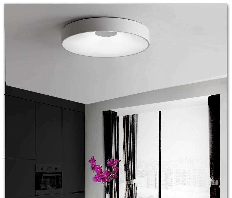 Plafonnier design LED rond et creux Concave - vue 6 sur 7