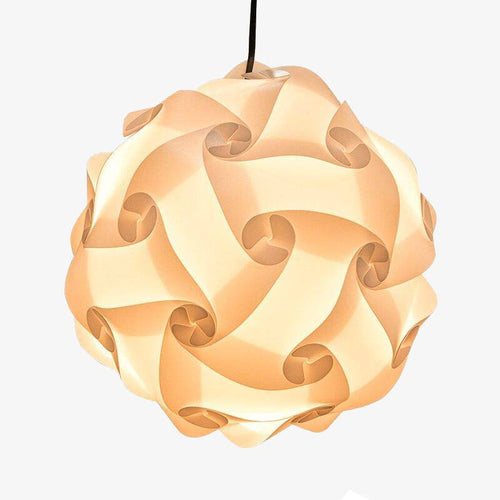 Suspension design LED en boule blanche style Millenium