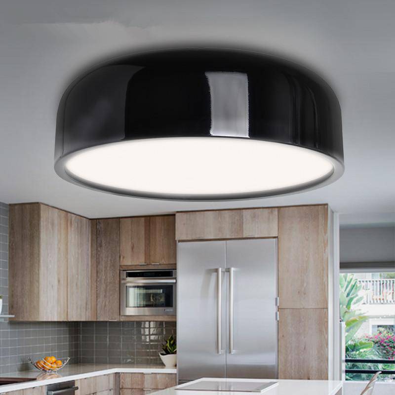 Plafonnier design arrondi LED laqué Round - vue 2 sur 6