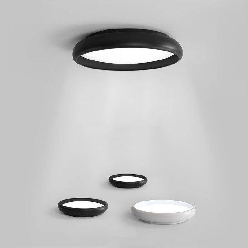 Plafonnier design arrondi blanc Study - vue 3 sur 3