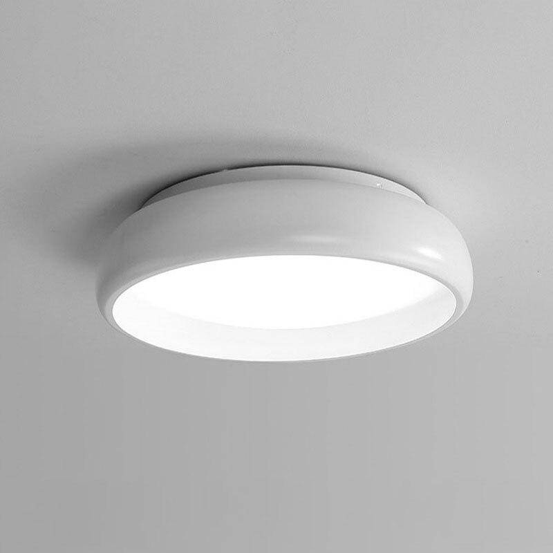 Plafonnier design arrondi blanc Study - vue 4 sur 3