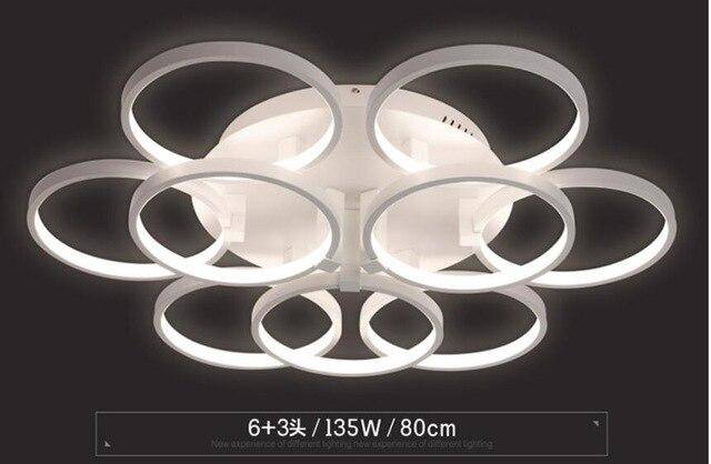 Plafonnier design en cercles blancs - vue 9 sur 10
