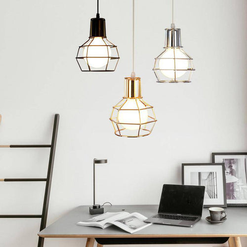 Suspension cage style vintage Edison