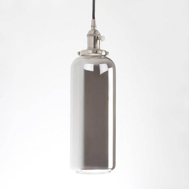Suspension design cylindre en verre Reflective