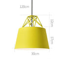Suspension design à LED avec abat-jour en métal coloré Morning