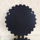 Grand miroir rond mural soleil Console