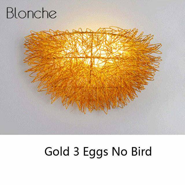 Applique LED en forme de nid d'oiseaux - vue 7 sur 8