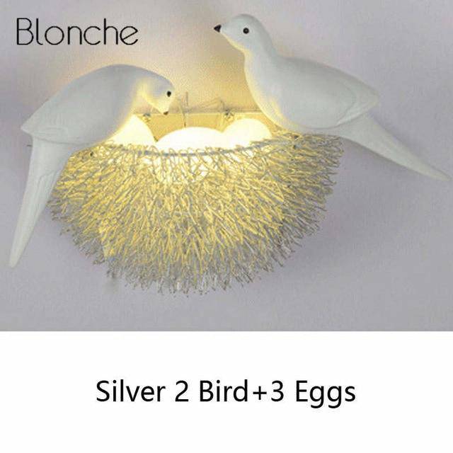 Applique LED en forme de nid d'oiseaux - vue 6 sur 8