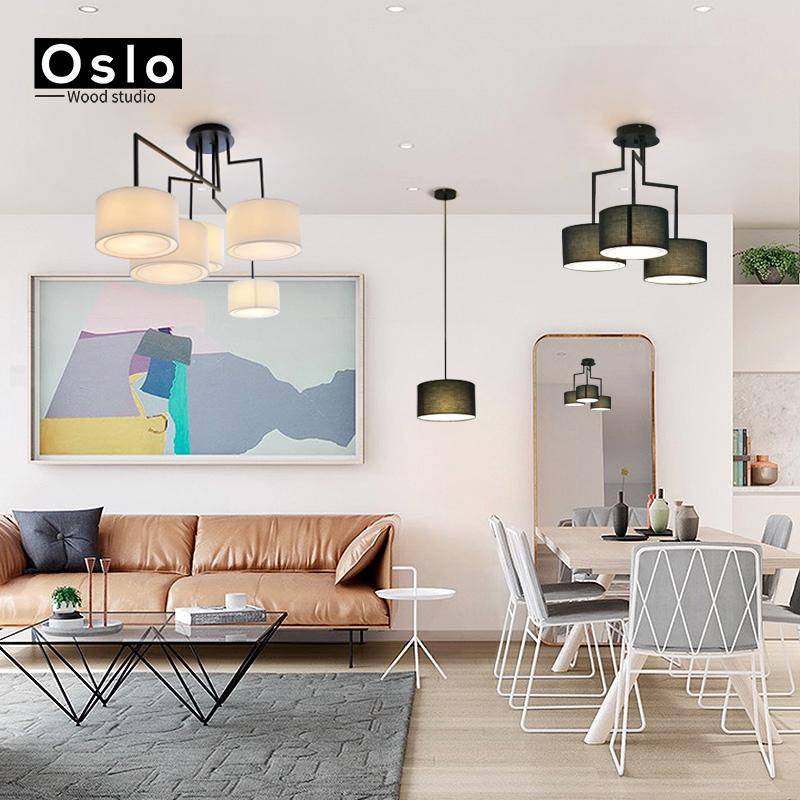 Lustre design LED avec abat-jours American
