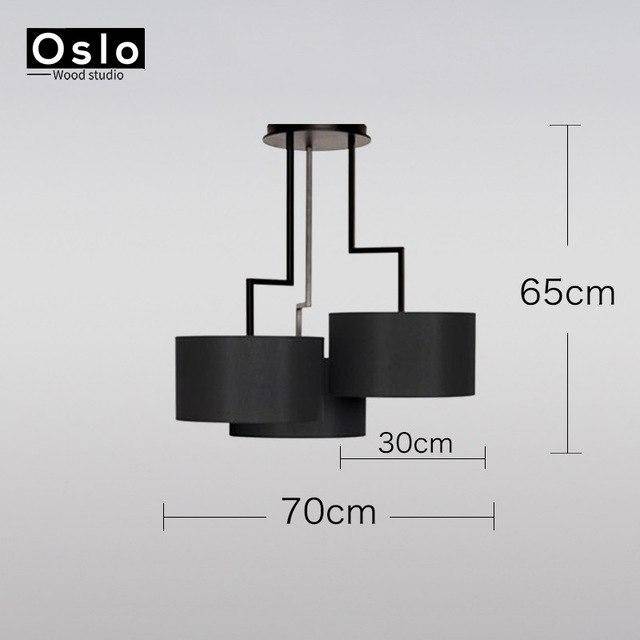 Lustre design LED avec abat-jours American
