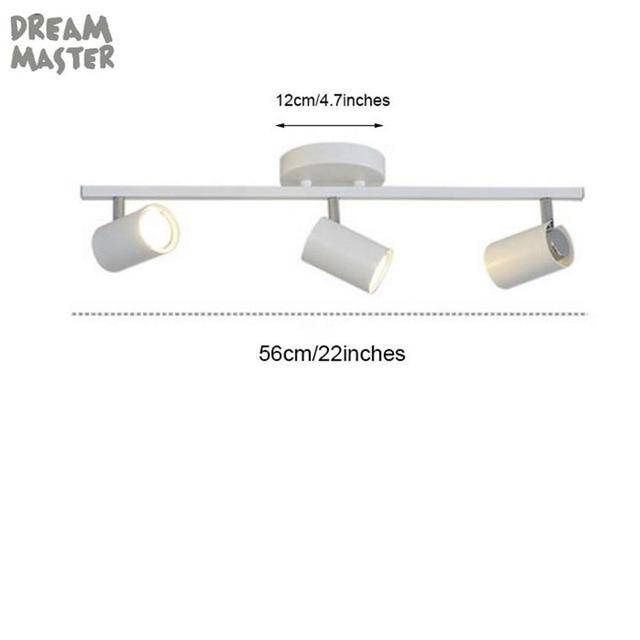 Barre spots LEDs ajustables moderne