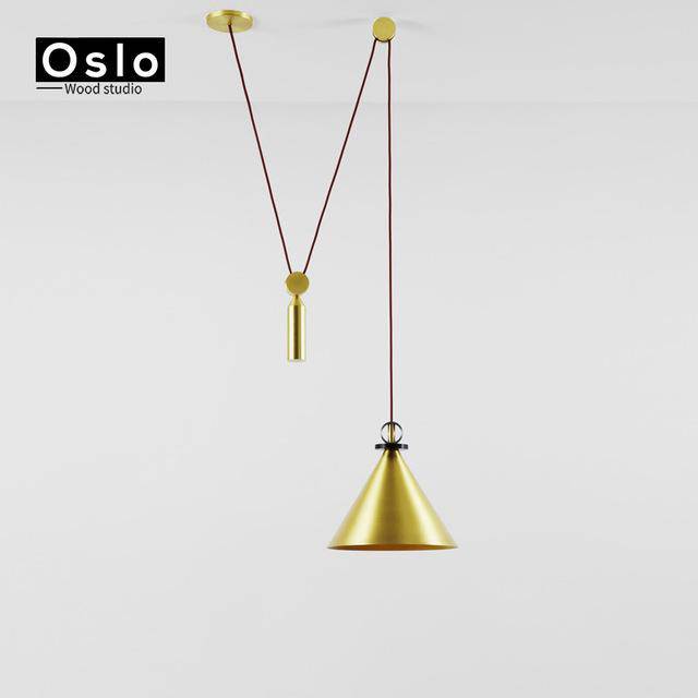 Suspension en métal avec long fil Oslo - vue 5 sur 11