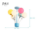 Plafonnier enfant avec ballons de verre coloré