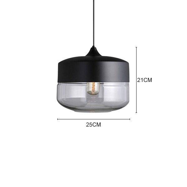 Suspension design en verre et métal moderne (plusieurs formes)