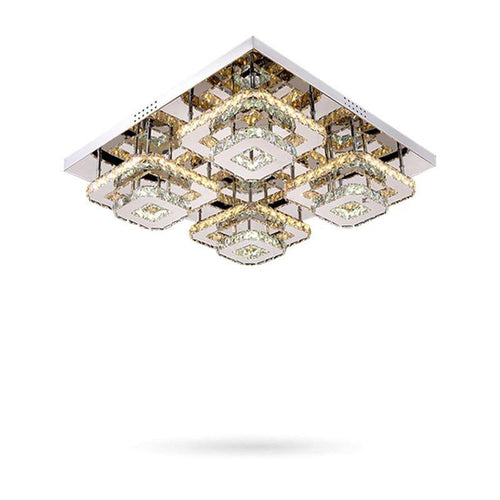 Plafonnier carré LED en cristal carré Square
