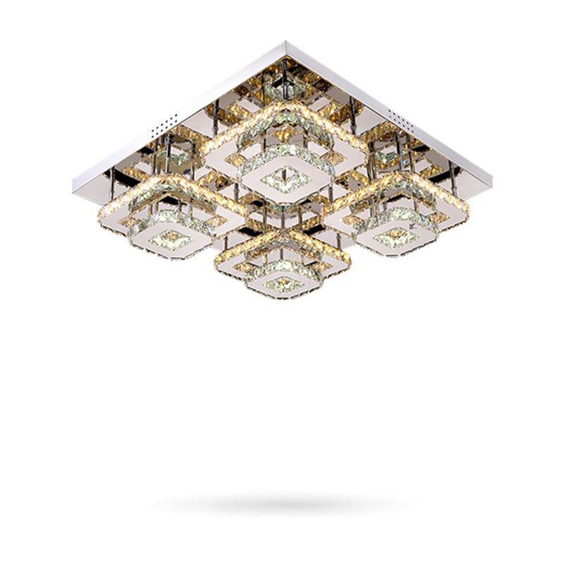 Plafonnier carré LED en cristal carré Square - vue 4 sur 6