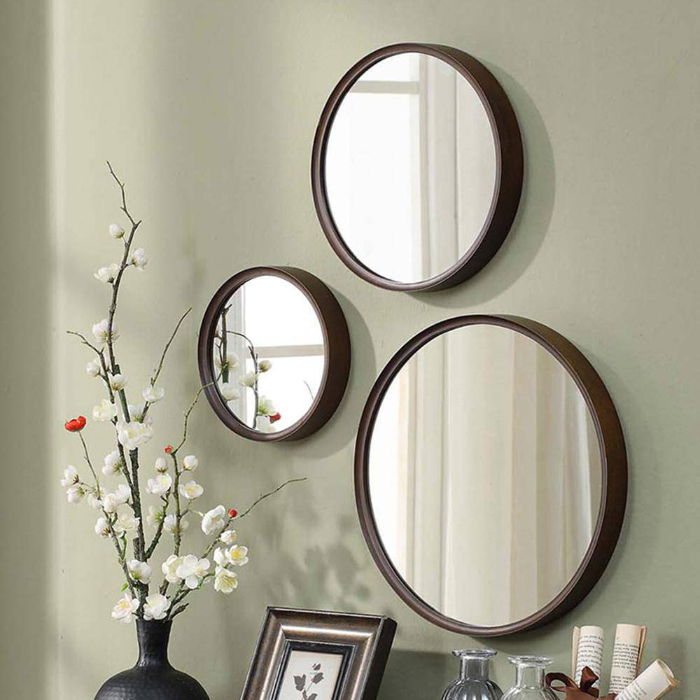 Miroir mural rond en bois (plusieurs tailles) - vue 7 sur 6