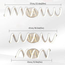 Applique murale LED spirale lumineuse en aluminium