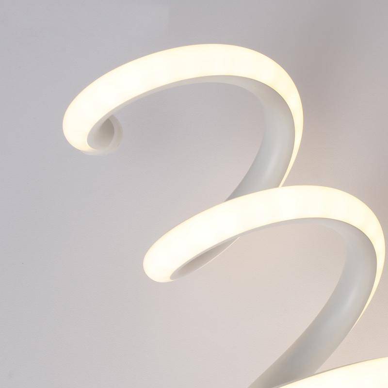 Applique murale LED spirale lumineuse en aluminium - vue 6 sur 7