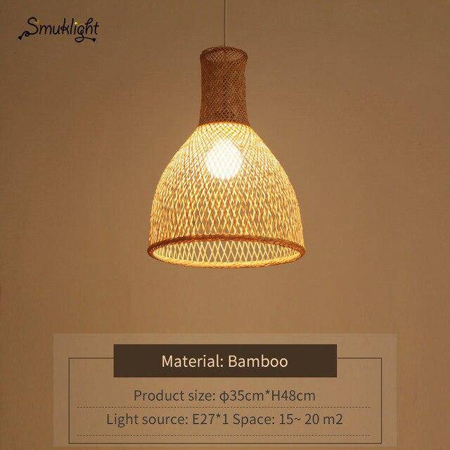 Suspension moderne forme en bambou Work
