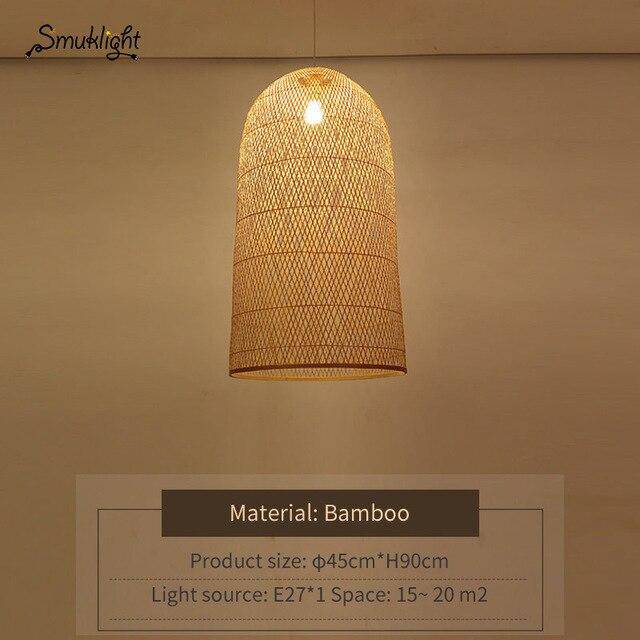 Suspension moderne forme en bambou Work