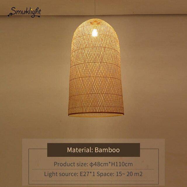 Suspension moderne forme en bambou Work