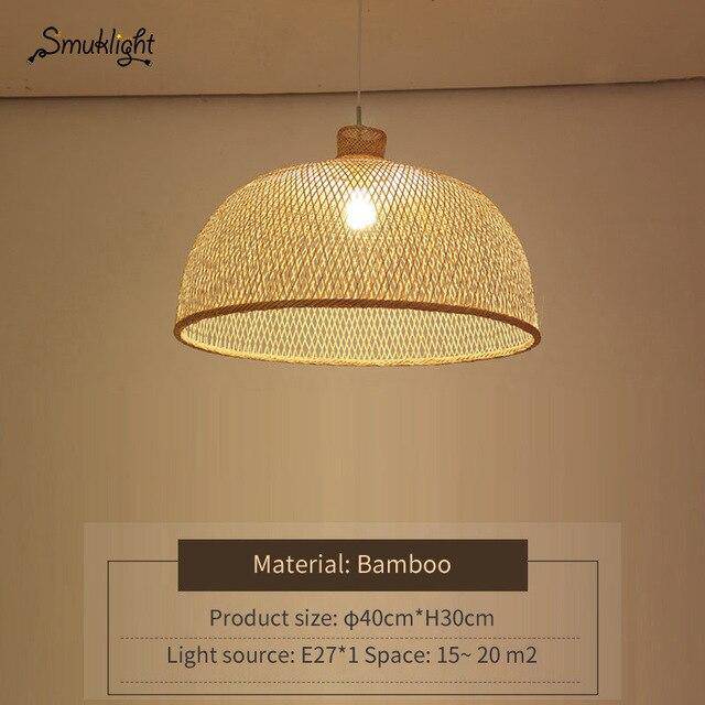 Suspension moderne forme en bambou Work