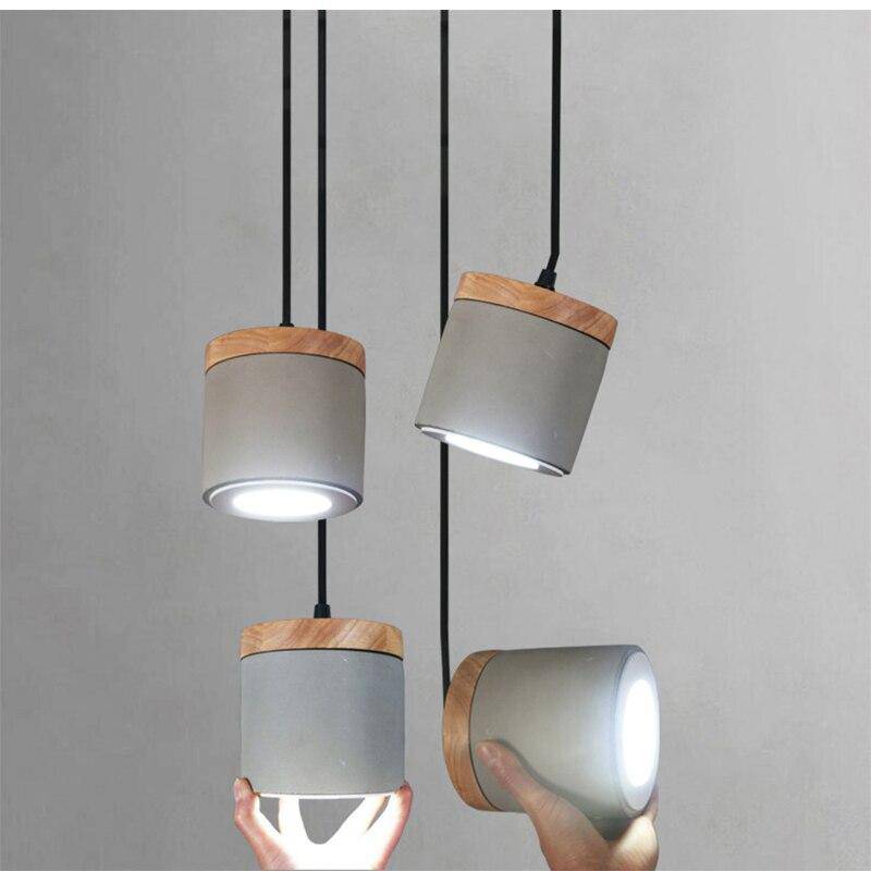 Suspension design LED rétro grise Settember