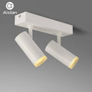 Plafonnier à spots LED ajustables cylindriques