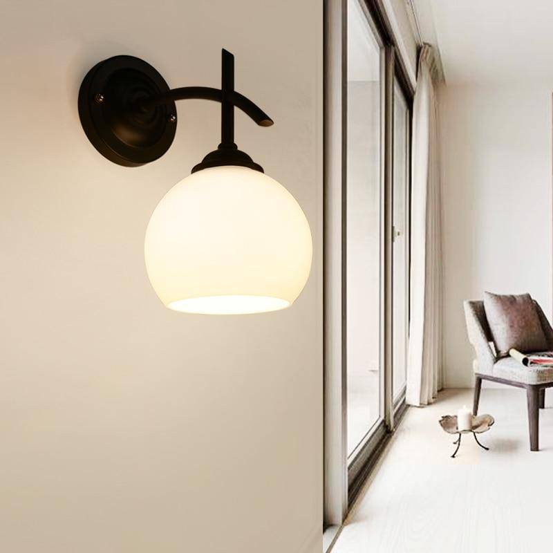 Applique murale LED avec abat-jour en verre Indoor - vue 6 sur 6