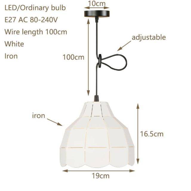 Suspension design à LED avec abat-jour en céramique colorée